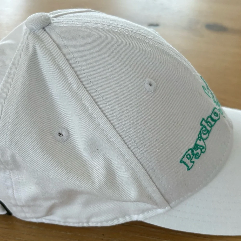 Psycho Bunny White Hat with Green Embroidery - Picture 3 of 6